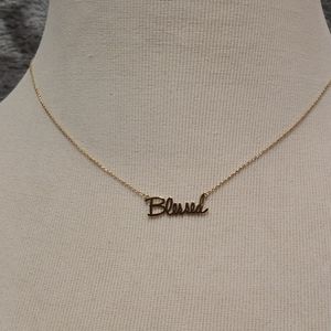NEW BOUTIQUE| 18" BLESSED YELLOW GOLD NECKLACE